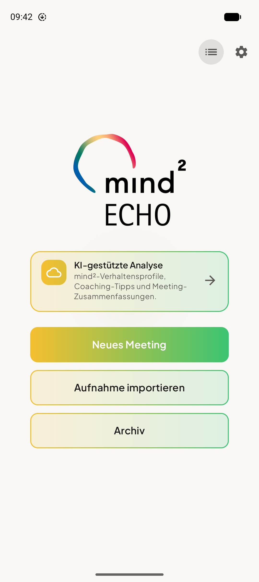 Meeting Liste